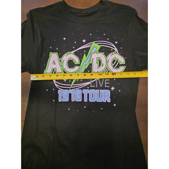 Vintage S AC/DC 1978 Tour T-Shirt Small New Throwback - Picture 3 of 4